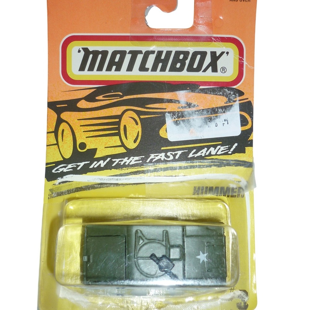 Vintage 1996 Matchbox Hummer HMMWV Military Green star Get In The Fast Lane NIP